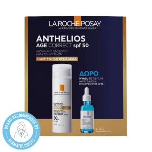 La Roche Posay Anthelios Age Correct Σετ με Αντηλιακό Προσώπου & Serum SPF50 2τμχ